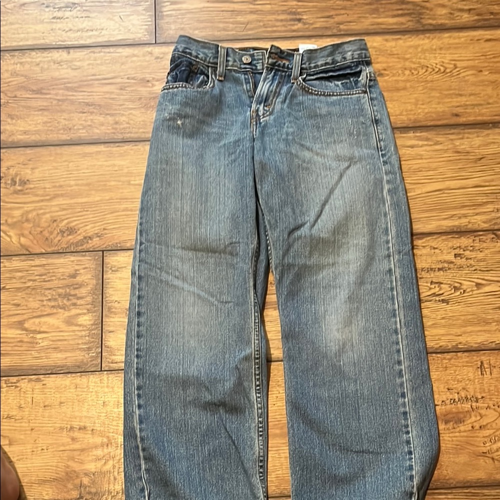 Blue Relaxed Fit Jeans with Classic Medium Wash